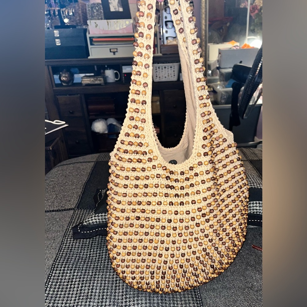 Express small beaded Hobo bag GUC